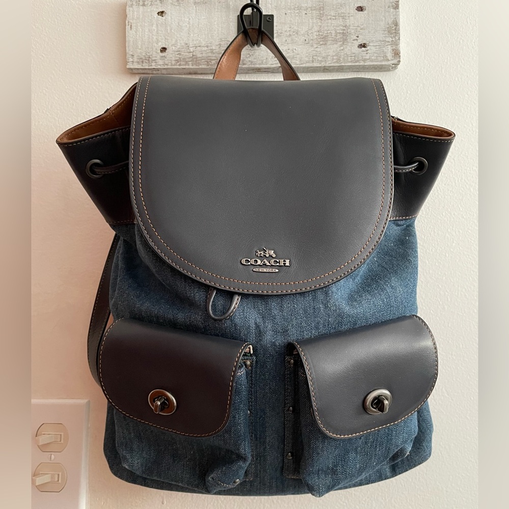 ❌❌SOLD❌❌Coach Denim Backpack